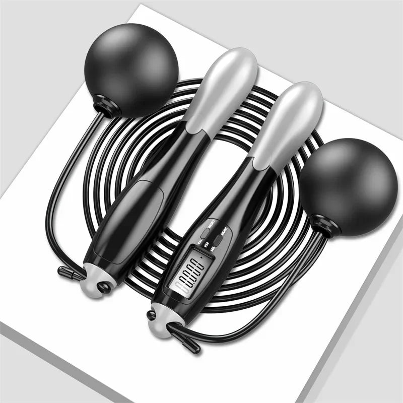 Intelligent Cordless Jump Rope Negative Weight Ball Steel Wire Counting Jump Rope Adult Models Rope Training Sports Equipment